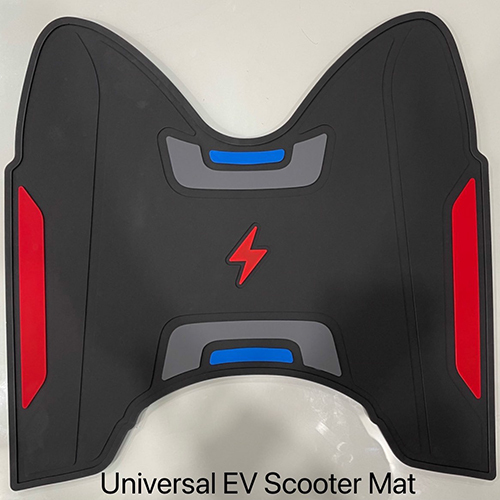 Universal EV Scooter Mat - Rubber Material | Ideal for Two-Wheeled Electric Vehicles