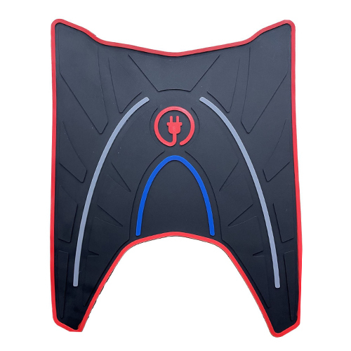 Universal EV Scooter Mat - Durable Rubber Material, Universal Size, Non-Slip Black Design | Comfortable Foot Protection for Two-Wheeler Vehicles