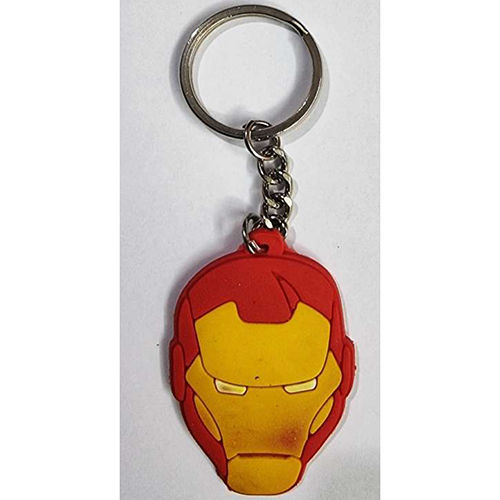 Red Iron Man Face Key Chain