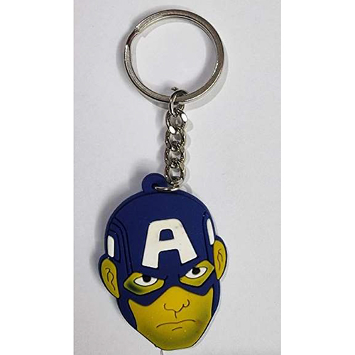 Captain America Key Chain - Antique Plating, Modern Arts Style , Blue Gift Theme