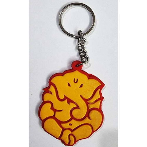 Yellow Ganesha Key Chain