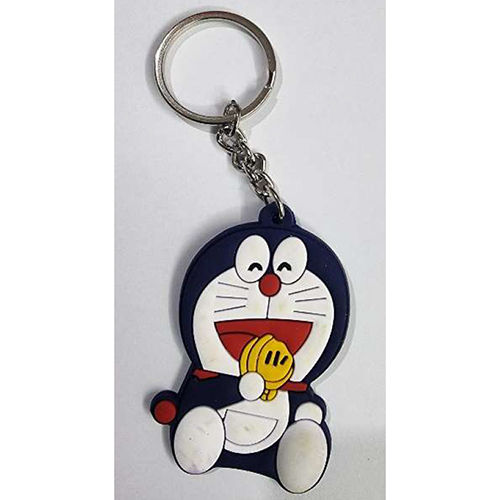 Black And White Doremon Rubber Key Chain