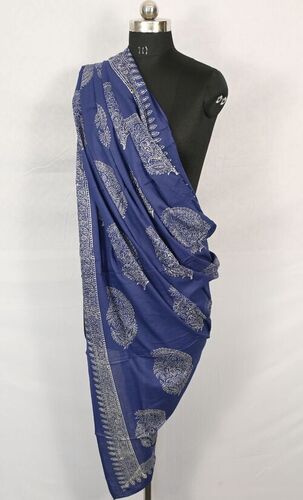 Discharged Hand Block Print Scarf
