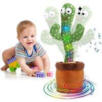 Dancing Cactus Talking Toy Cactus Plush Rechargeable Toy Wriggle and  Singing Recording Repeat What You Say Funny Education Toys for Babies Children Playing Home Decorate
