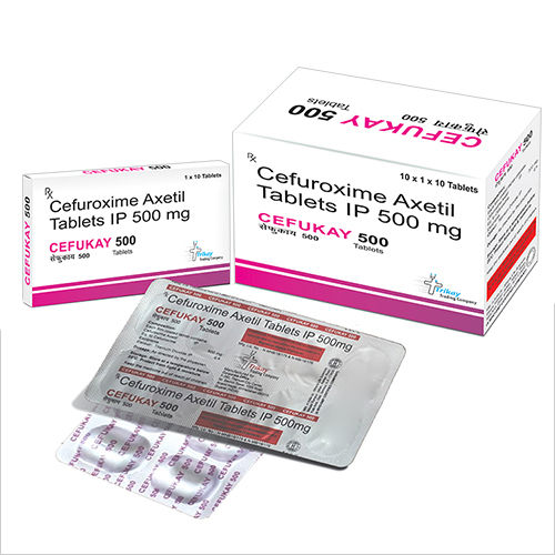 Cefuroxime Axetil - 500 MG Tablets IP | General Medicines, Dry Place Storage, As Per Instruction Guidelines