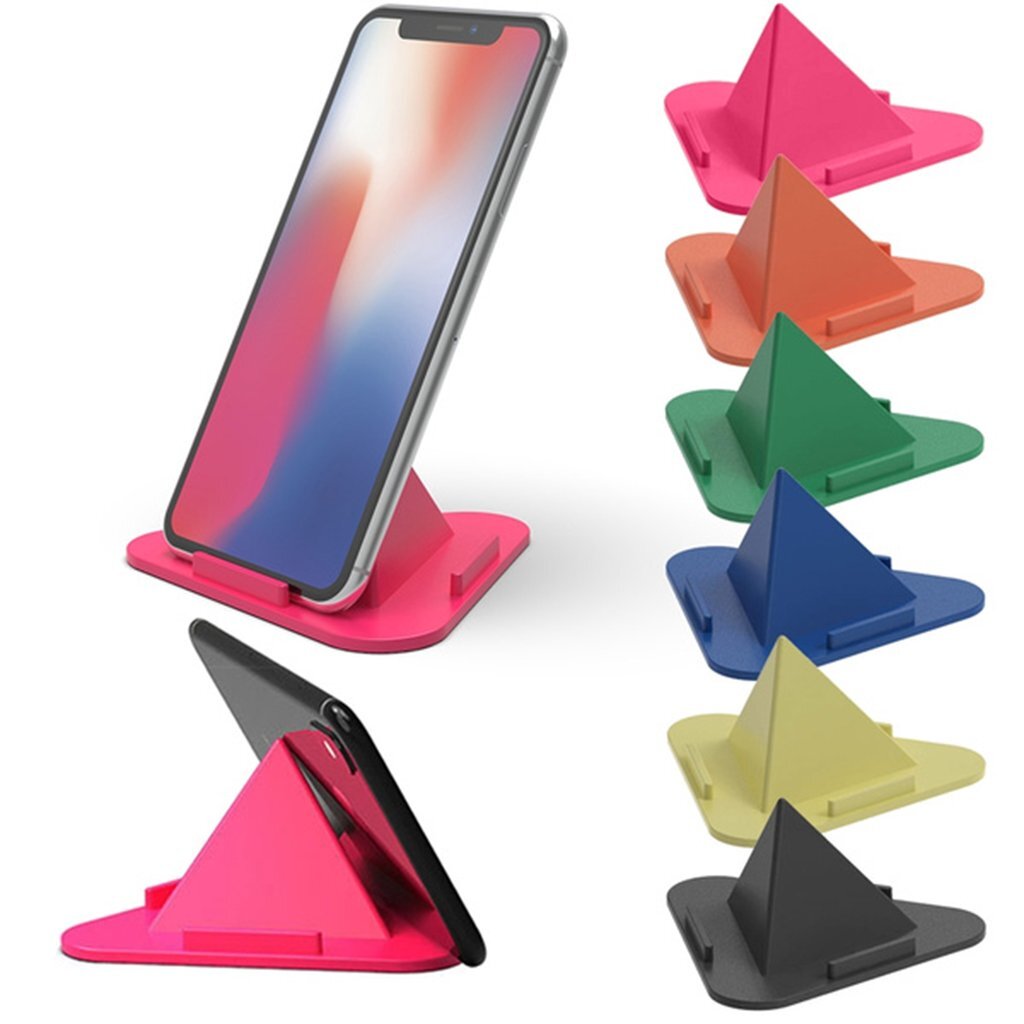 UNIVERSAL PORTABLE THREE-SIDED PYRAMID SHAPE MOBILE HOLDER STAND (4640)