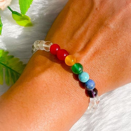 7 Chakra Bead Stretchy Bracelet