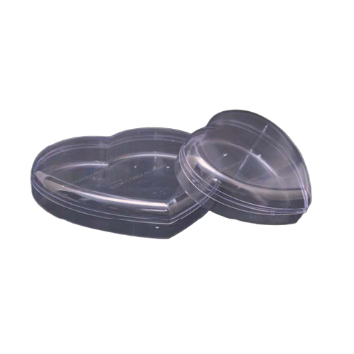 Transparent Heart Shaped 3-5 Cavity Crystal Box