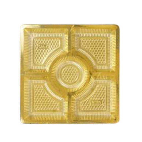 Golden 5 Cavity Round Big Square Dry Fruit Box