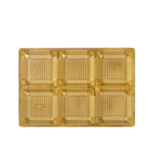 Golden 6 Cavity Rectangle Dry Fruit Box