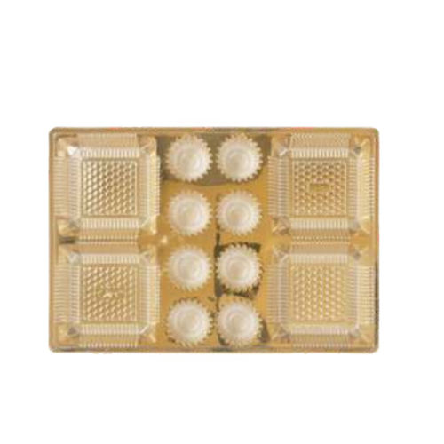 Golden 4 Plus 8 Ladoo Rectangle Dry Fruit Box