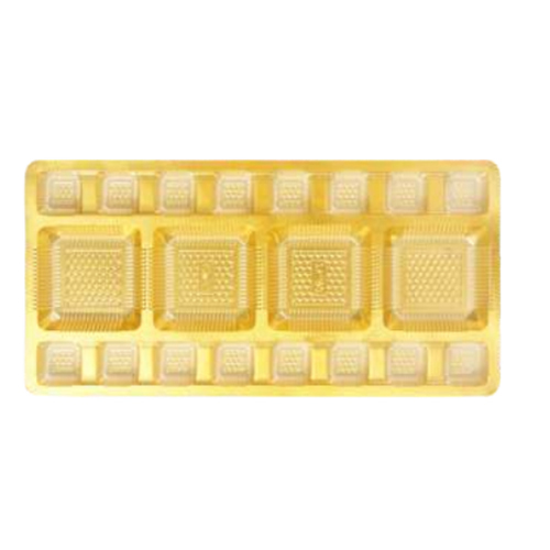 4 Plus 16 Cavity Small Dry Fruit Box - Color: Golden