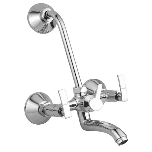 Bathroom Telephonic Wall Mixer With L Bend