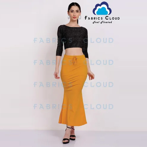 Saree Shapewear ( Flared - Stretchable - Drawstring) (Mustard Yellow)