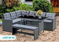 L Shape Outdoor Wicker Sofa set