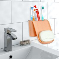 MULTIPURPOSE MOBILE PLASTIC STAND WALL MOUNTED (PACK OF 2PCS) (6090)