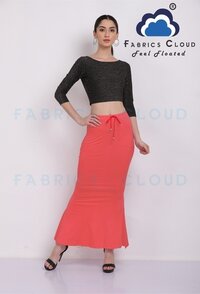 Saree Petticoat (Nylon Stretchable With Drawstring) (Corel Red)