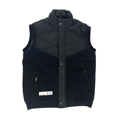 Mens Blue Half Sleeve Jacket