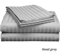 Plain Striped Yellow Bed Sheet