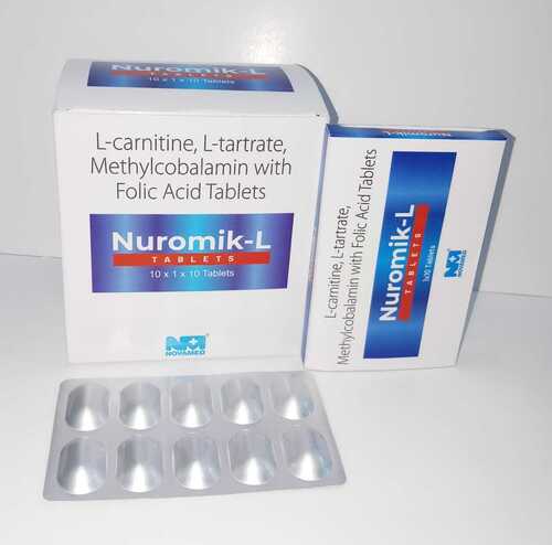 L CARNITINE L TARTRATE METHYLCOBALAMIN FOLIC ACID Tablets