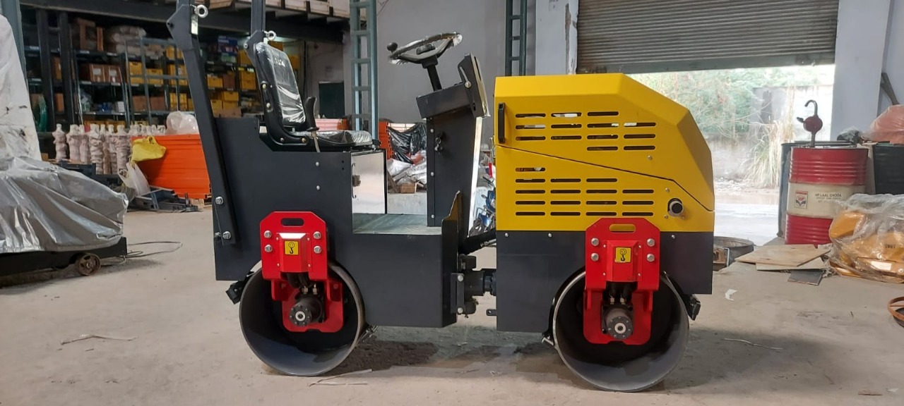 Ride On Double Drum Vibratory Roller