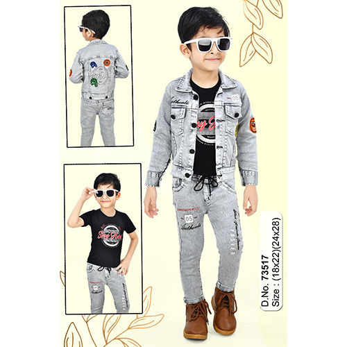 Kids Denim Jeans And Jacket