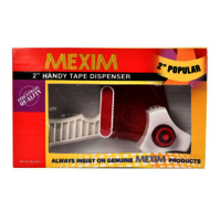 Handy Tape Dispenser - Plastic, Standard Size | Lightweight Design, Sharp Cutting Blade, Effortless Tape Application for Home, Office, Workshops
