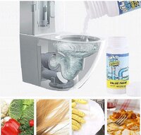 Drain Blockage Sink Cleaner Powder Drain Cleaner and Clog Block Remover Automatic Toilet Blockage Cleaner Unclogs and Pack Of 1