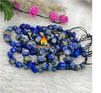 Lapis Tumble Bead Adjustable Bracelet