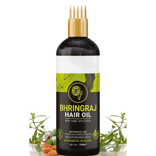 Green Bhringraj Hair Oil