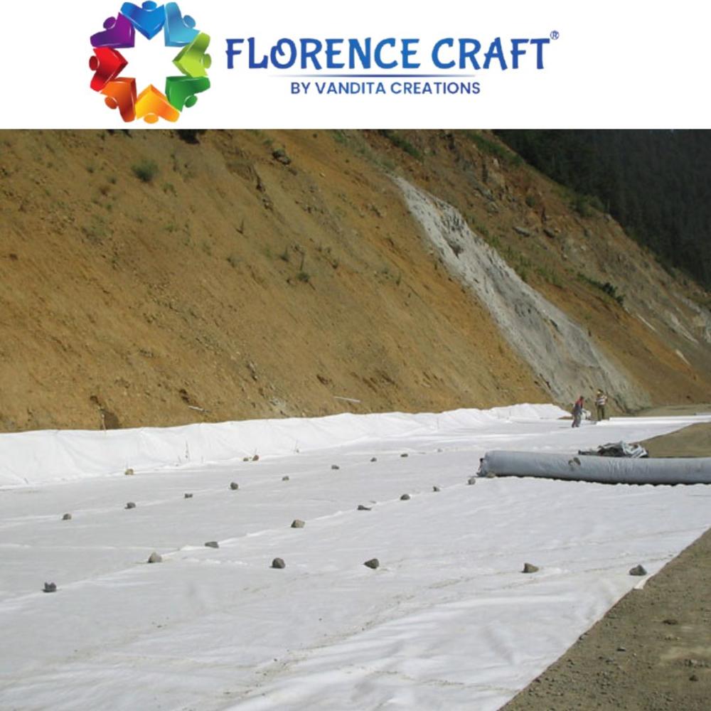 Polypropylene Geotextile Fabric - 100 Meters, 1 to 8 mm Thickness, White Color | Eco-Friendly, Non-Woven, Free From Harmful Chemicals