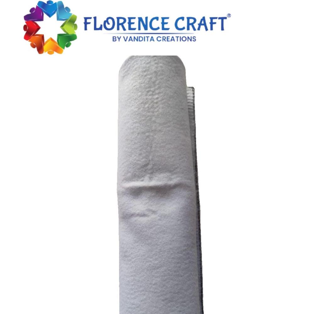N 95 Mask Inter Liner Felt Fabric - Polyester, 100 Meters Length, White Color, 7" to 120" Width | Quick Dry, Washable, Flame Retardant, Recyclable, Durable