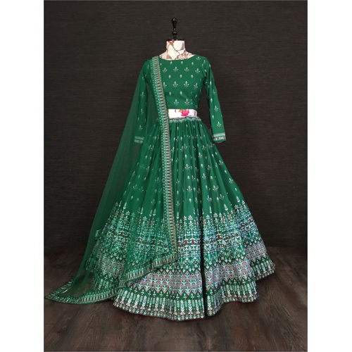 Green Fancy Lahenga With Choli