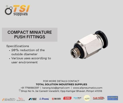 Compact Miniature push fitting