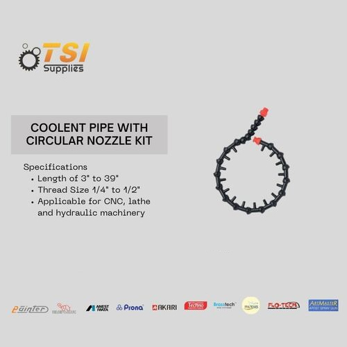 Coolant Pipe With Circular Nozzle Kit - Material: High-Grade Plastic (Such As Polyacetal) Or Acetal
