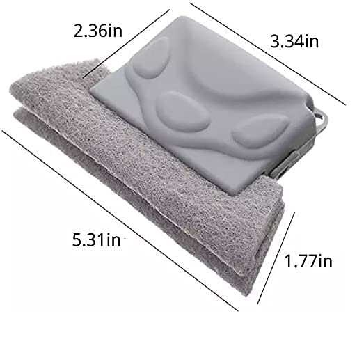 Window Groove Frame Cleaning Brush for All Corners Edges and Gaps Multicolor