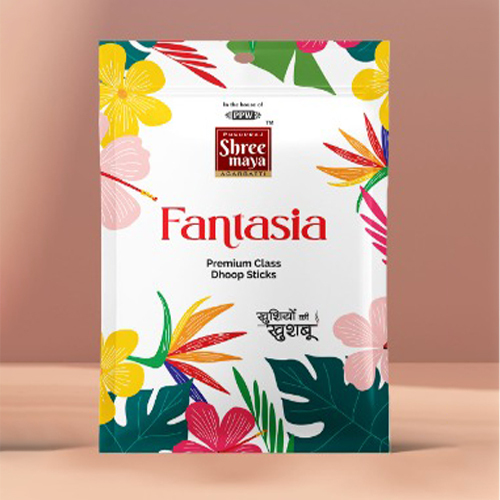 Fantasia Premium Class Dhoop Sticks - Eco-Friendly Indian Incense, Various Sizes Available - Aromatic Fragrance Experience