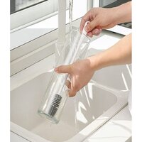 Bottle Cleaning Brush Silicone Long Handle for Baby Bottle Water Bottle Containers Vase and Glass Bottle Cleaner for Home and Kitchen Accessories