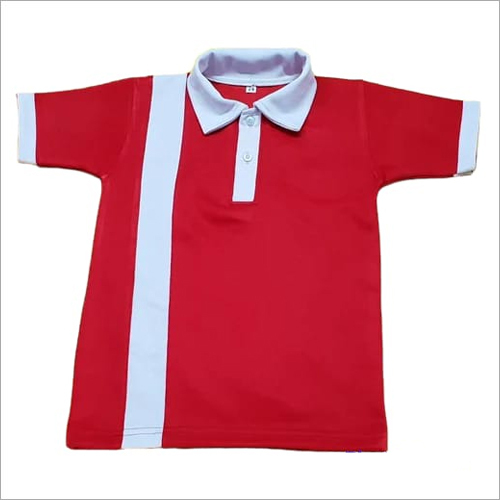Multi Color T Shirt School Uniform Age Group: Children