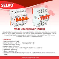 Selvo Four Pole Disconnector Switches MCB Change Over