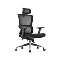 Black Canvas Recovered Chair