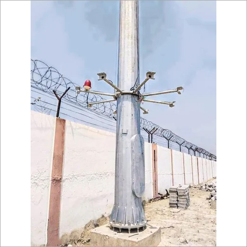 12 Meter Rust-proof Mild Steel High Mast Lighting Pole