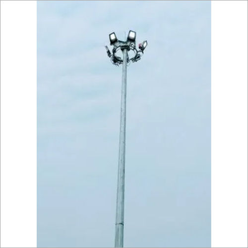 12 Mtr High Mast Lighting Pole - Color: Silver