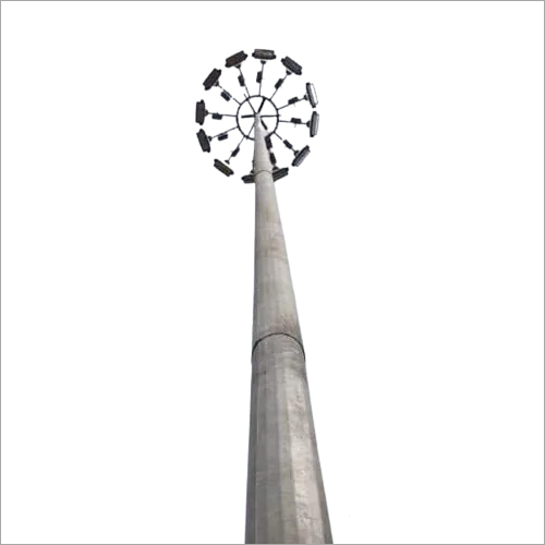 30 Mtr Cool White High Mast Light Pole