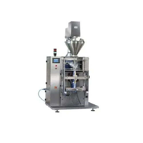 Silver Fully Automatic Pneumatic Pouch Packing Machine With Auger Filler