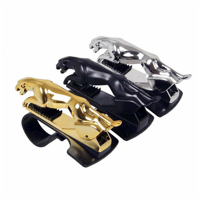 JAGUAR LEOPARD SHAPE PLASTIC PHONE CLIP MOBILE PHONE HOLDER FOR CAR USE (6469)