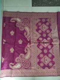 Matka Silk Saree - Silk Material, Purple Color | Warranty Included For Long-lasting Elegance And Comfort