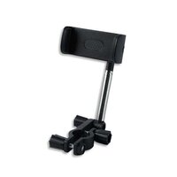 2 In 1 Universal Car Mobile Holder Car Phone Holder - Plastic Material, Black Color | Includes Refillable Aromatic Tablet For Dashboard And Air Vent