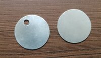Aluminium Tag Rounded - Diameter 30mm To 120mm, Thickness 1 To 5mm, Custom Hole Size | Custom Color, Design Printing Available, Round Shape