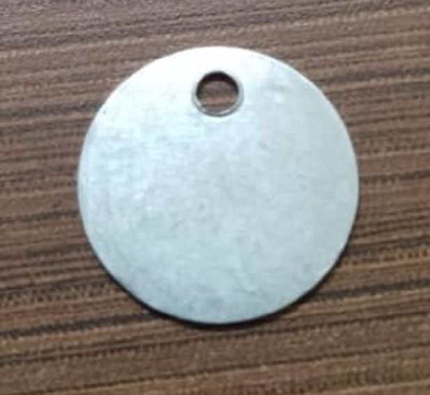 ALUMINIUM TAG ROUNDED